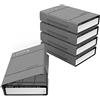 ORICO 5 Pezzi Custodia Protettiva per Disco Rigido,Hard Disk Portatile Custodia per Dischi rigidi da 3,5 Pollici e SSD/HDD,Anti Urto,Anti Polvere,Grigio