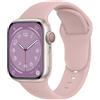 ELETTRONEO C1 Cinturino per Apple Watch Ultra 3 2 49mm, Serie 11 10 46mm, 9 8 7 45mm 41mm, SE 6 5 4 44mm 40mm, 3 2 1 42mm 38mm Donna Uomo Band Bracciale Sport Silicone, Rosa millenario