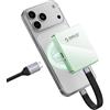 ORICO Magnetico M.2 NVMe SSD Case per iPhone 15/16/17 Pro - USB-C 3.2 Gen2 10Gbps, Registrazione 4K ProRes, Ricarica PD 100W, SSD 2230/2242 2TB - AP42P (Verde)