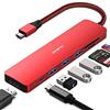 BENFEI Hub USB C 7in1, Adattatore multiporta USB-C HUB con HDMI(4K@60Hz Certificato)/100W Power Delivery/3*USB 3.0/Lettore Schede SD/TF (160MB/s) per iPhone 15 Pro/Max MacBook iPad Pro iMac S23 XPS17