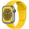 ELETTRONEO SBC1 Cinturino per Apple Watch Ultra 3 2 49mm, Serie 11 10 46mm, 9 8 7 45mm 41mm, SE 6 5 4 44mm 40mm, 3 2 1 42mm 38mm Donna Uomo Band Bracciale Sport Silicone, Limone giallo