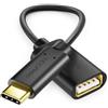 deleyCON 1 Pezzo Adattatore USB-C a USB-A - OTG - Spina C a Presa A - Cavo Compatibile con iPhone 17 16 Pro Max/15 Max, IPad, MacBook Pro/Air, Galaxy S25/S25/S24, Computer, Notebook