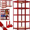 Monzana® Scaffale Metallo Angolare Garage 180x70x40 875kg 5 Riapiani Scaffali Cantina Scaffalatura Angolare Scaffale Salvaspazio Mobile Metallo