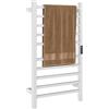 HOMCOM Scaldasalviette Elettrico Smart a 10 Barre 45x11x80 cm Bianco