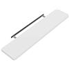 Casaria Mensola da Parete Legno 110cm Supporto 50-110cm Pensile Bagno 15kg Cucina Libreria Bianco