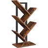 HOOBRO Libreria, Scaffale a 4 Ripiani, Portaoggetti, Multifunzione, Struttura Resistente e Durevole, per Soggiorno, Studio, Ufficio, Montaggio Facile EBF04SJ01G1