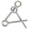 newlng M5 Bulloni Dell'anello 304 Acciaio Inox Bullone a Occhiello Hanno Saldato i Bulloni di Vite Dell'occhio Dell'asta di Vite Chiusi Resistenti Alla per Esterni Altalena Casa Ufficio 10PCS