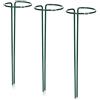 COM-FOUR® 3x portafiori - porta fiori perenne (altezza: 35 cm) - porta piante come supporto per fiori, viticci, supporto per rose, piante perenni, anello perenne rotondo per giardino, balcone