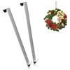 com-four® 2x ganci per porta in acciaio inox - ganci da 27 cm per ghirlande e decorazioni per porte - appendini per porte esterne - ganci per cappotti da appendere
