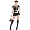 dressforfun Costume da Donna - Cameriera Sexy | Abitino Seducente | Con Grazioso Cerchietto per Capelli e Calze Sexy (XL | No. 301058)