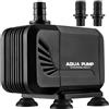 LIFERUN Pompa per Acquario 15W 1500L/H, Pompa Sommergibile Silenzioso,Pompa per Laghetto con Filtro e 2 ugelli 13 mm/16 mm,per Acquari,Fontane,Stagno di Pesce, Terrari, Laghetto