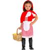 dressforfun Costume per bambini da Cappuccetto rosso | Abito con accennata allacciatura a stringhe incl. mantellina con cappuccio (10-12 anni | no. 300015)