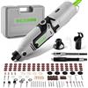 DESOON Utensile Multifunzione 170W, 145 Accessori, 6 Velocità 10000-38000 RPM, Mini Trapano Elettrico Rotante, Mandrino 3.2mm, Albero Flessibile, per Incidere, Forare, Tagliare, Smerigliare