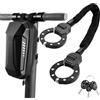 TLGREEN Antifurto Trotinette Elettrico, 6 mm Catene, 93 cm Robusto Antifurto Catena Velo con Chiavi, Borsa Impermeabile, Lucchetto Velo Antifurto per Scooter, Biciclette, Moto, Cancello, Recinzione