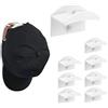 Vicloon 8 Pezzi Appendiabiti da Parete, Ganci Appendiabiti Gancio Appendiabiti da Parete Autoadesivo, Doppio Gancio, Gancio per Cucina e Bagno, con Adesivi 3M (Bianco)