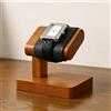 Oirlv Supporto per orologi in legno massiccio, semplice da uomo, in legno Ideale come regalo per lui (nero)