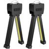 flintronic 1200mAh Gym Pose Lamp, 2Pz Torcia LED Ricaricabile, Portable Magnet LED Flashlight, con 7 Livelli di Luminosità e 4 Modalità, IPX4 Impermeabile Flashlight, per Fitness, Campeggio, Ufficio