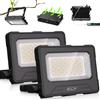 CLV Faro LED Ricaricabile 100W, CLV Faretto LED Ricaricabile USB 12000mAh Lampada da Lavoro 4 Modalità di Illuminazione 5 Luminosità Luce Portatile Magnete Luci LED Portatile per Campeggio Cantiere