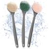 com-four® Spazzola per Piatti con setole in Silicone - Aiuto da Cucina per Padelle, Pentole con Manico - Aiuto per Il Lavaggio 28 cm [la Selezione Varia]