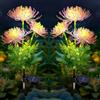 Joysing Luci solari a forma di fiore da giardino all'aperto, confezione da 2 luci da giardino, impermeabili, ornamenti per cortile, sentiero, patio, decorazioni per matrimoni