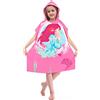 BTNEEU Asciugamano Poncho Mare Bambino Telo Mare con Cappuccio Super Assorbente Asciugatura Rapida Accappatoio a Poncho per Bambini 6-12 anni