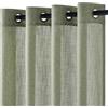 Topfinel Tende Camera da Letto Moderne con Anelli 140x260 CM 2 Pezzi, Tende per Interni Verde Salvia con Lino, Decorazione Tenda Finestre Trasparente per Soggiorno Salotto Curtains