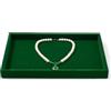 Oirlv Vassoio Per Gioielli In Velluto Verde Vintage Per Portagioie Vassoio Organizer Per Gioielli