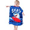 BTNEEU Poncho Asciugamano da Bambino con Cappuccio - Telo Mare Super Assorbente e Asciugatura Rapida - Accappatoio per Bambini 2-6 Anni