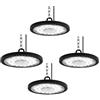 treoir Faretto LED UFO 200W, 20000LM LED UFO Lampada, Illuminazione da Magazzino a LED Impermeabile IP65 6000-6500K con Bianco Freddo per Garage, Officina, Fabbrica, Corridoio(4pcs,200W)