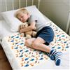 Aolso Bambino Fasciatoio Portatile, 86 * 91Cm Fasciatoio Portatile Impermeabile,Tappetino Per Cambio Bambino,Telo Cambio Pannolino Impermeabile-Elefanti