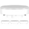 ledscom.de 4 pezzi lampadina GX53 LED, bianco (4100 K), 10,9 W, 1212lm, 115°, opaco