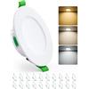 HOMEOW Faretti Led da Incasso per Cartongesso 5W, Diametro Foro 68mm - 80mm
