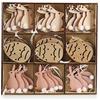 com-four® 36x Decorazioni Pasqua - Decorazioni pasquali in Legno da Appendere - Ciondoli per Albero Pasquale - Coniglio e Uovo di Pasqua