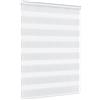 Jalousiescout Zebra Tenda a Rullo—Doppia Giorno e Notte klemmfix 60x110cm (BxH) Bianco Traslucida per Porte e Finestre, 3 Montaggio con e senza Foratura per Tutte le Stanze