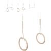 MAMOI® Anelli ginnastica artistica per bambini, Trapezio altalena in legno da casa, Attrezzatura altalene per uso interno, Dondolo multifunzione fino a 100kg