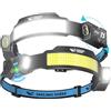 Smiling Shark Lampada Frontale, 2 Pezzi Luminosa Torcia Frontale LED Ricaricabile con 4 Ampio Luce & Faretto Regolabile Sensore Movimento 2400 mAh 5 Modalità Lampada da Testa per Campeggio Pesca