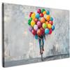 MuchoWow© Stampa Su Tela 120x80 cm Decorazioni Pareti Canvas Grandi Dimensioni Quadri Con Cornice Moderni Quadro Soggiorno Foto Camera Da Letto Muro Palloncini - Arte di strada - Vintage