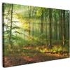 MuchoWow© Quadri Astratti su Tela 120x80 cm Foto Quadro Moderno Soggiorno Canvas Decorazioni Camera da Letto Sole - Foresta - Alberi - Natura - Autunno