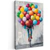 MuchoWow© Stampa Su Tela 60x90 cm Decorazioni Pareti Canvas Grandi Dimensioni Quadri Con Cornice Moderni Quadro Soggiorno Foto Camera Da Letto Muro Palloncini - Arte di strada - Vintage