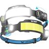 Smiling Shark Lampada Frontale, 2 Pezzi Luminosa Torcia Frontale LED Ricaricabile con 6 Ampio Luce & Faretto Regolabile Sensore Movimento 2400 mAh 6 Modalità Lampada da Testa per Campeggio Pesca