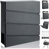 MONZANA® Cassetta Postale da Esterno XXL Acciaio Incl. 2 Chiavi Cassette Lettere Box Posta da Muro Post Box Buca Portalettere Scomparto Portagiornali