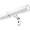 Rod&Trikin Asta Per Tende Bastone Per Tenda Da Interno Bastoni Per Tende Moderni Bastoni Per Tende Allungabili Con Staffe Robusto Set Di Bastoni Per Tende Per Camera Da Letto Soggiorno Bianco 185-310CM