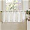 TOPICK Tenda Cucina Tende Corte Piccole Brise Bianco 125x40 cm 1 Pannello