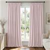 Deconovo Tende Oscuranti per Interni con Fettuccia - 3 Modi di Montaggio, Tessuto Termico Morbido per Camera da Letto e Soggiorno, Certificato OEKO-TEX, 2 Pannelli 140x260 cm, Rosa Cipria
