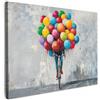 MuchoWow© Stampa Su Tela 80x60 cm Decorazioni Pareti Canvas Grandi Dimensioni Quadri Con Cornice Moderni Quadro Soggiorno Foto Camera Da Letto Muro Palloncini - Arte di strada - Vintage