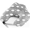 TOPCHANCES Cuscino Per Allattamento,Cuscino Gravidanza Multiuso Con Rivestimento In Cotone100% Cuscino Per Per L'allattamento Al Seno A Forma Di U,Cuscino Neonato Lavabile(Grigio Nuvola.)