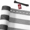 Detex Schermo di Protezione Altezza 1,2x10m incl. 50 Fascette Ombreggiato 85% Frangivista Ringhiera