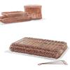 Heimfleiss® Filo di ferro ramato 1,0 x 100-160 mm (250 pezzi) - filo zincato rivestito di rame - legacci con occhiello per pinze per tiralegacci - legacci per chiusura sacchi