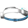 Smiling Shark Lampada Frontale, Luminosa Torcia Frontale LED Ricaricabile con 4 Ampio Luce & Faretto Regolabile Sensore Movimento 2400 mAh 5 Modalità Lampada da Testa per Campeggio Pesca Trekking