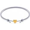 GD GOOD.designs Cavigliere da donna con cuore | Cavigliera dorata impermeabile - Regolabile (20-30 cm) | Cuori in acciaio inox in oro 18K